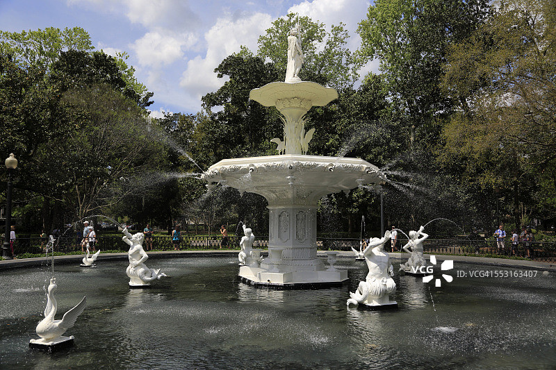 福赛斯公园的福赛斯喷泉图片素材