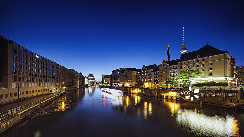 柏林城市夜景图片素材