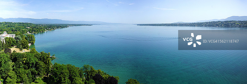 瑞士日内瓦湖畔图片素材