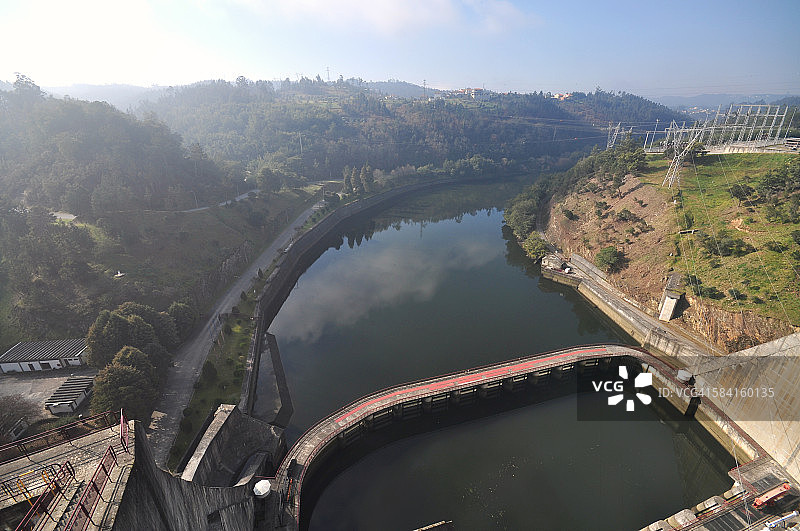 阿吉埃拉大坝，Viseu和Coimbra市图片素材