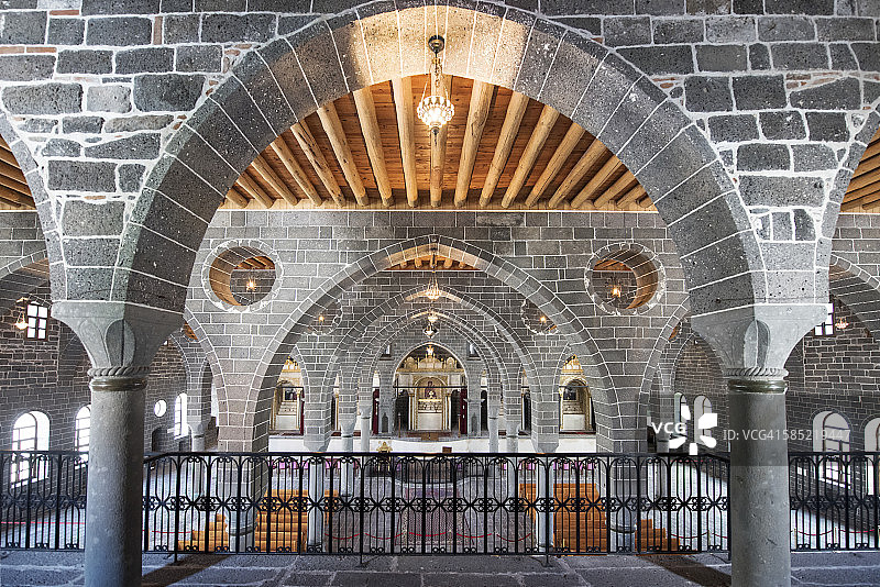 土耳其迪亚巴克尔的Surp Giragos亚美尼亚教堂图片素材