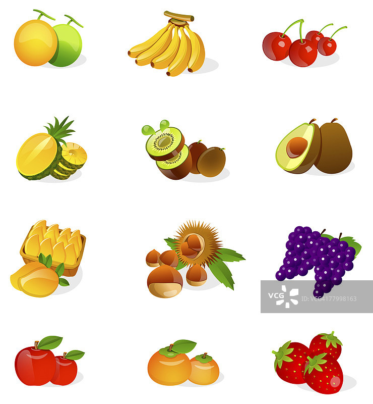 不同种类的水果图片素材