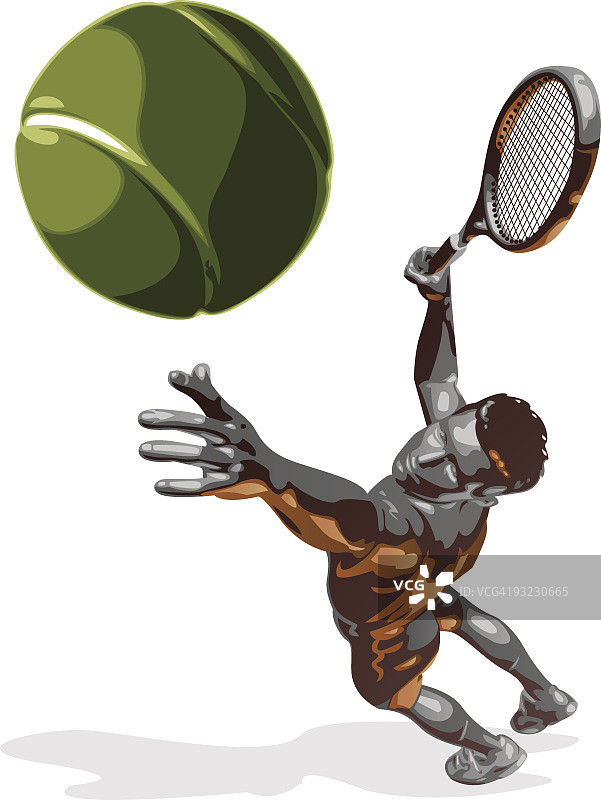网球发球图片素材
