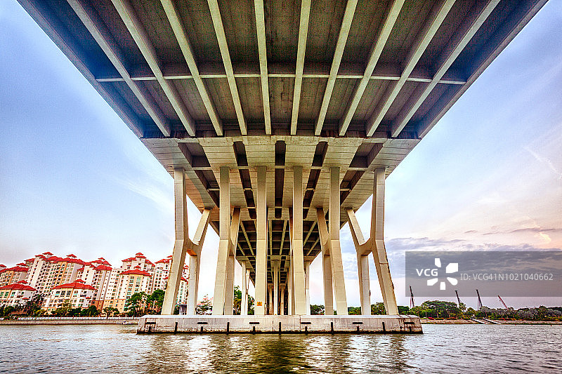 新加坡，默迪卡大桥图片素材