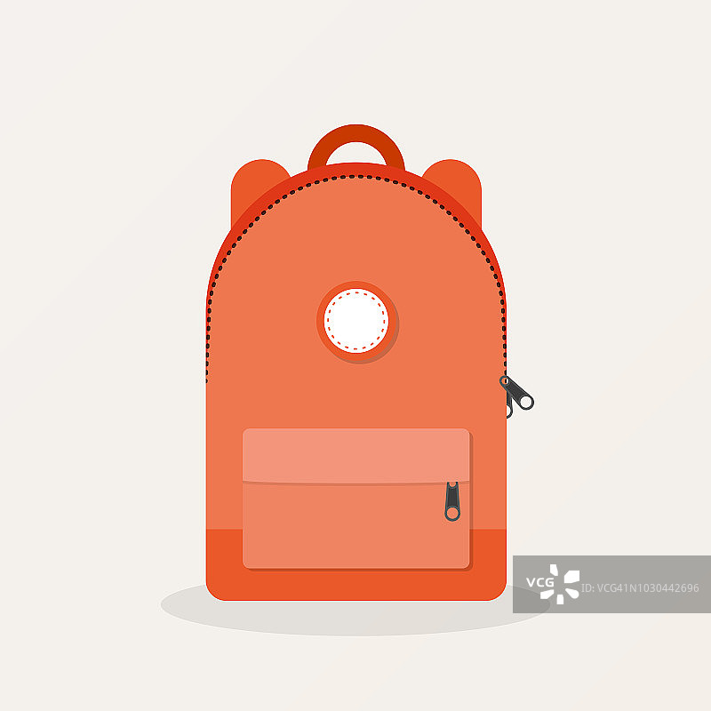孤立的背包图标。用于学校、商业、露营、街头、旅游和旅游的背包。矢量插图，平面设计图片素材