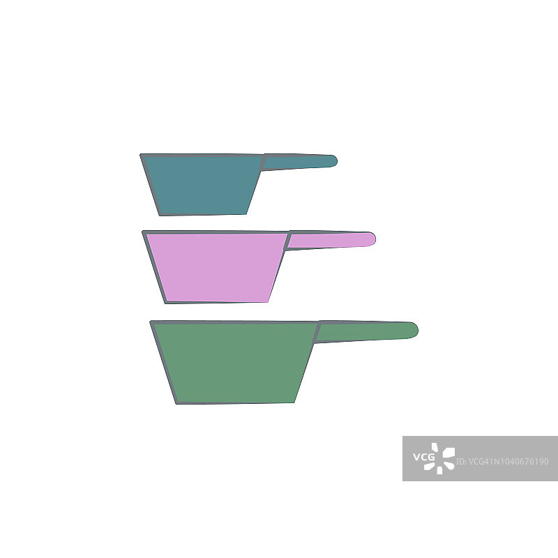一套筛咖啡色的图标。移动概念和web应用的彩色咖啡图标元素。彩色滤网咖啡图标可用于网络和移动图片素材