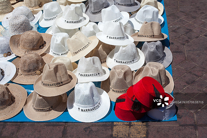 马拉喀什的帽子图片素材