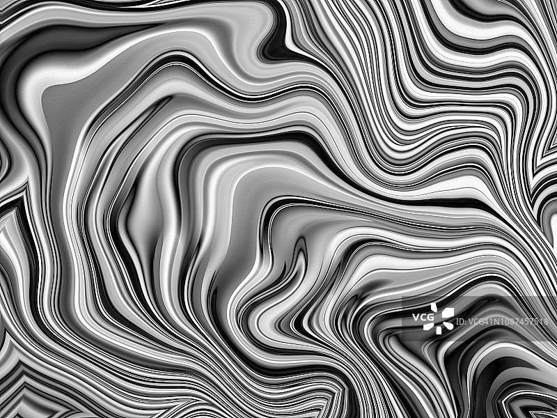 铝抽象银条纹大理石形状的背景图片素材