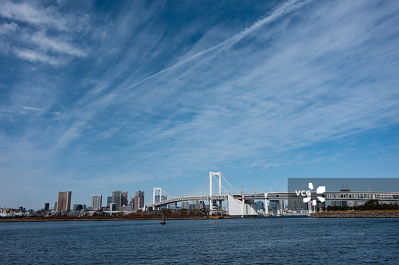 日本东京的彩虹桥图片素材