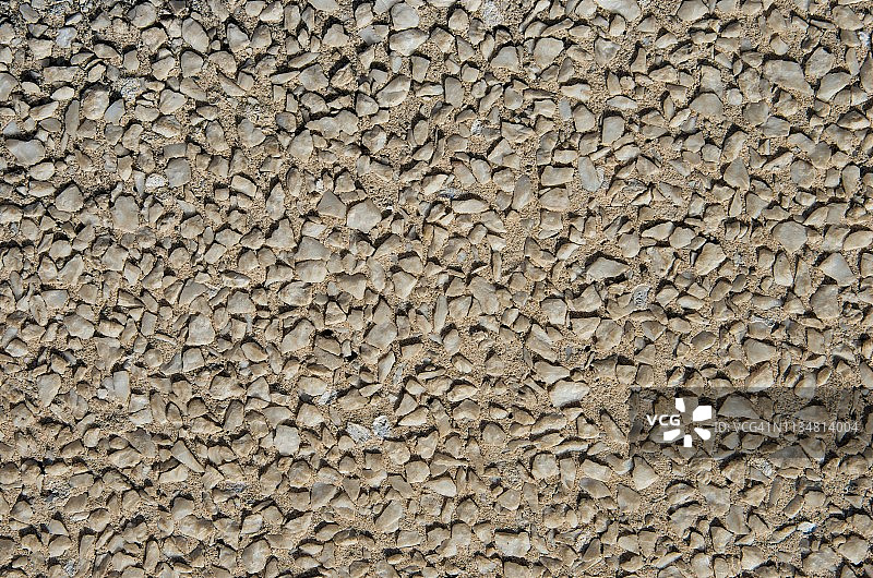 白卵石混凝土表面(又称卵石混凝土或外露骨料)图片素材