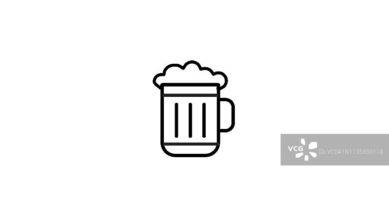 啤酒酒杯图标图片素材