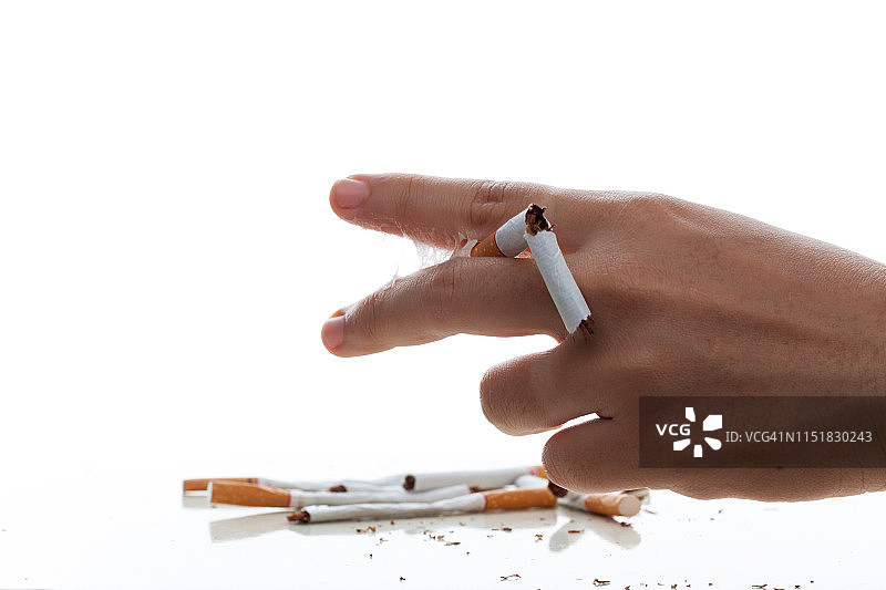 戒烟健康吸烟烟草停止危险关心吸烟者尼古丁不好没有图片素材
