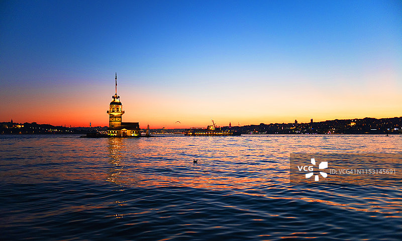 少女Tower-Maiden的Tower-Istanbul-Turkey图片素材