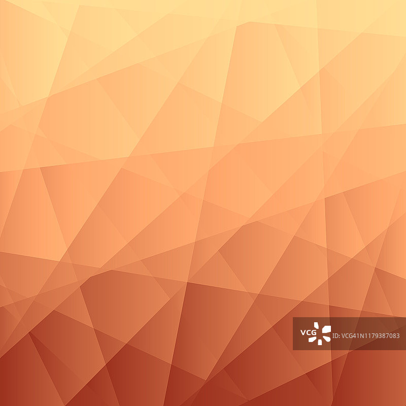 抽象几何背景-多边形马赛克与橙色梯度图片素材