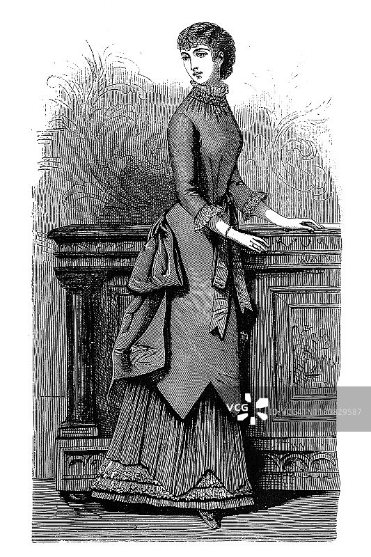 维多利亚时代的时尚女人图片素材