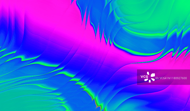 抽象波背景紫蓝色绿色水运动液体模式线背景图片素材