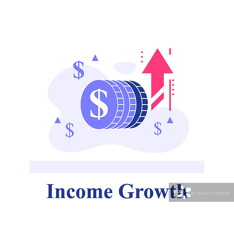 蓝筹公司理念，快速财务增长，快速业务收入增长，成功的投资策略图片素材