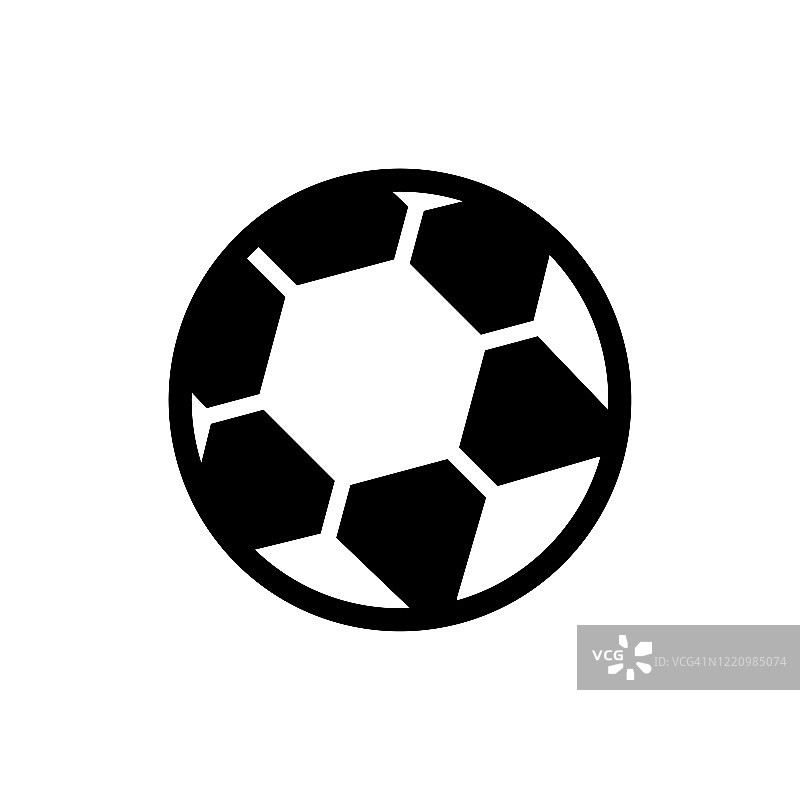 足球图标平面矢量模板设计流行图片素材