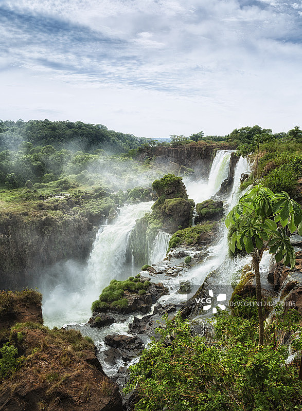 伊瓜苏瀑布与热带雨林，尽收眼底图片素材
