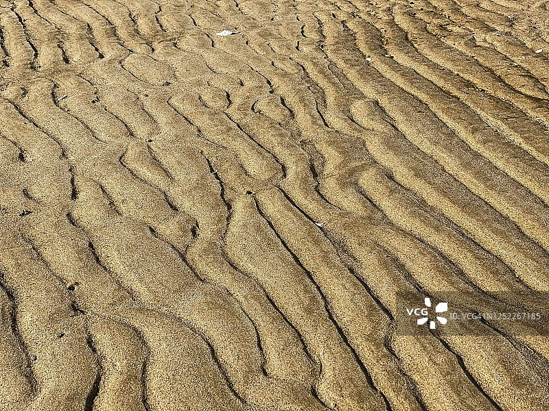 沙地上的抽象线条图片素材