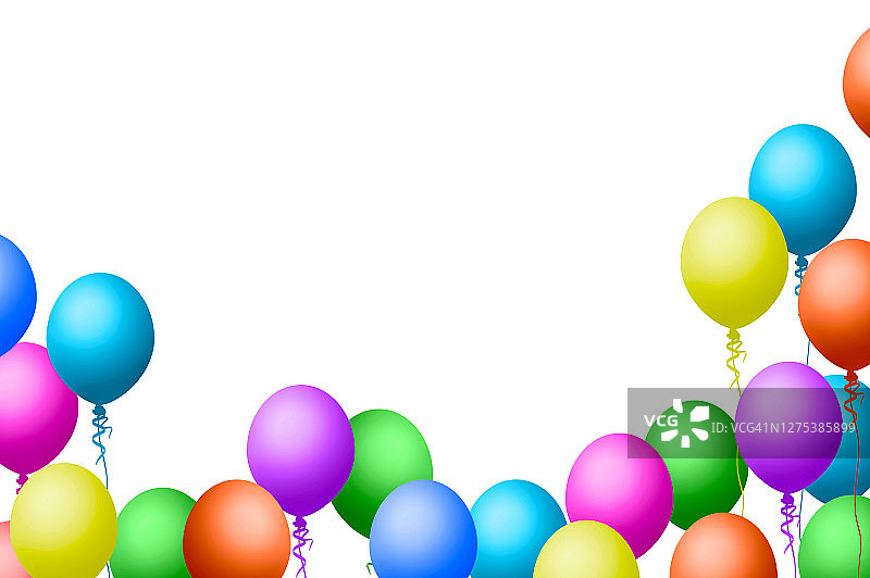 气球派对，庆典，短信空间图片素材