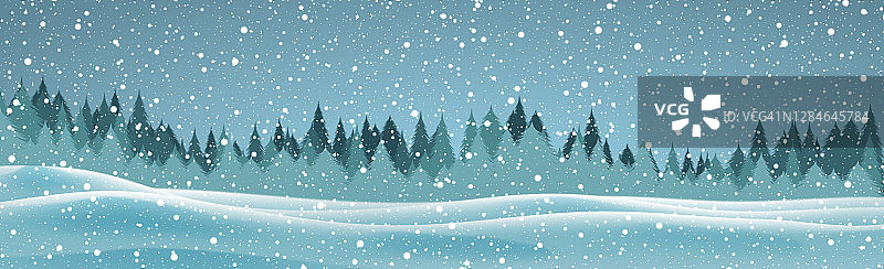 森林冬季节日背景，冬季雪景图片素材