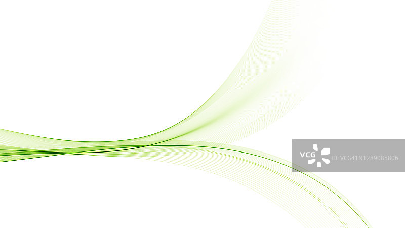 绿色抽象波矢量背景设计元素，用于宣传册，横幅，海报，网页设计。图片素材