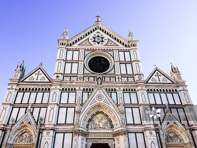 意大利佛罗伦萨的圣十字大教堂图片素材