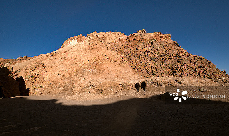 阿塔卡马沙漠盐洞，类似火星的景观，Valle de la Luna，圣佩德罗，智利图片素材