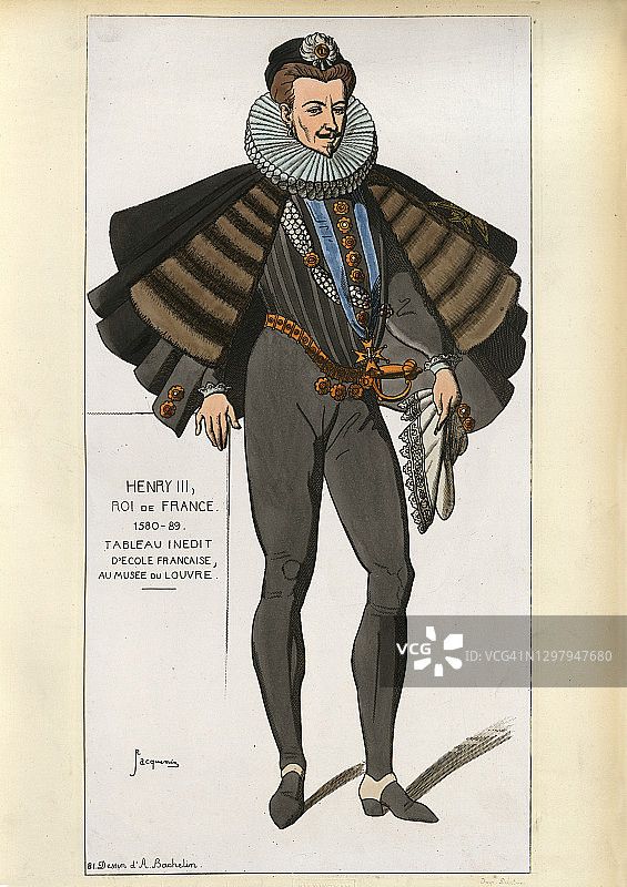 法国国王亨利三世，时尚史图片素材