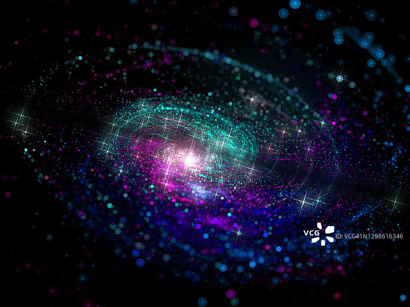 色彩斑斓的星系图片素材