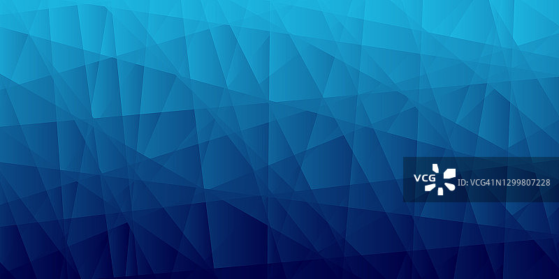 抽象几何背景-多边形马赛克与蓝色梯度图片素材