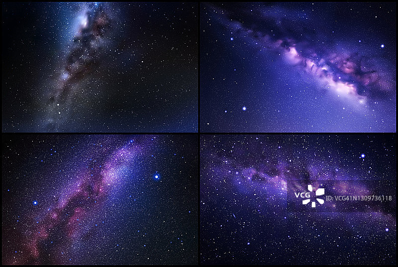 夜晚星空和银河图片素材