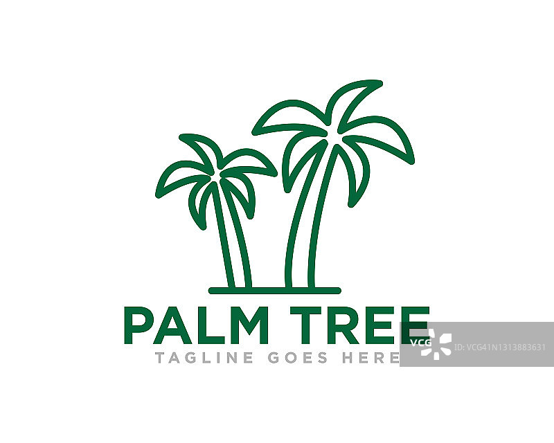 棕榈树标志设计向量图片素材