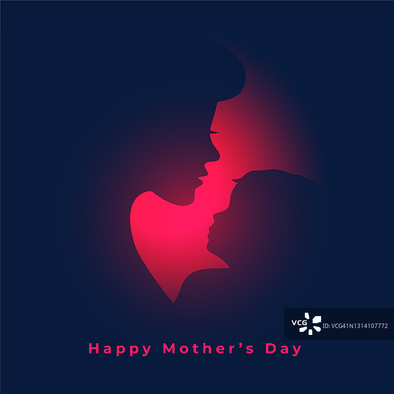 妈妈和宝宝的爱关系母亲节概念背景图片素材