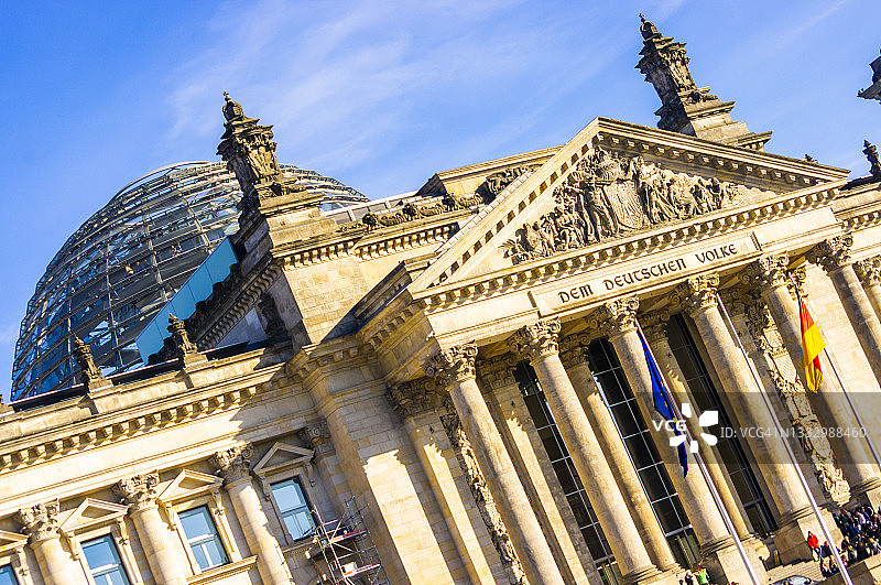 德国柏林的国会大厦图片素材