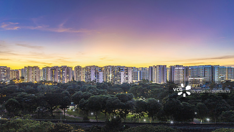 新加坡新老住宅图片素材