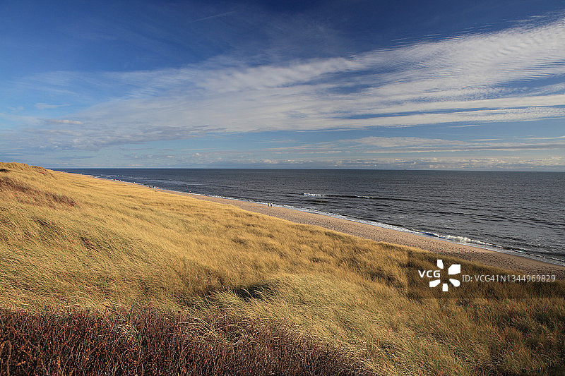 西尔特和北海海岸线图片素材