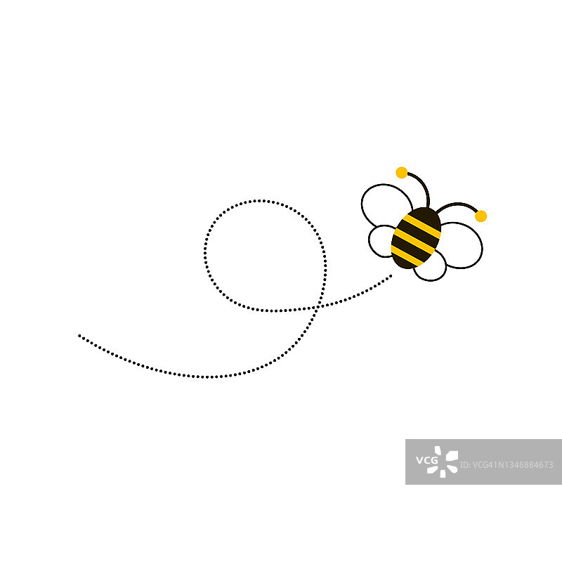 不同的蜜蜂和蜂巢矢量和图标图片素材