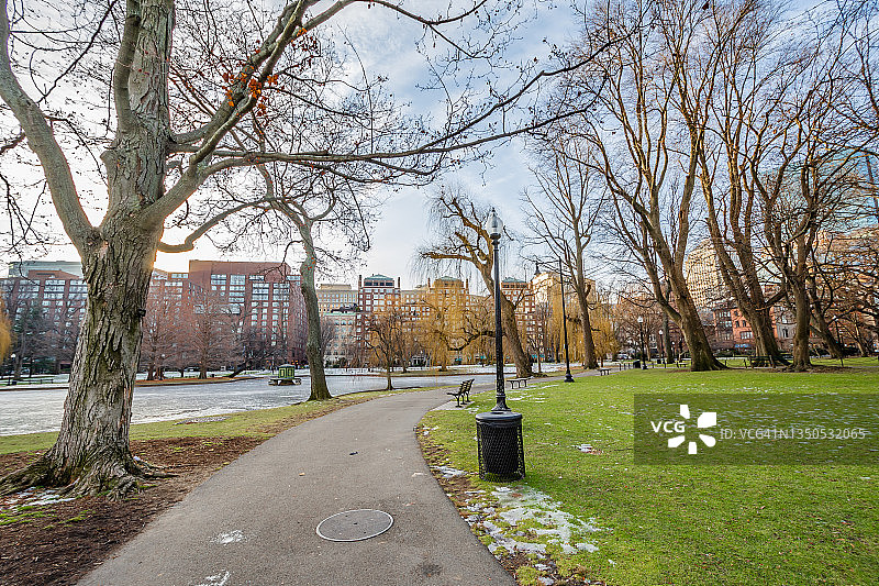 波士顿公共花园图片素材