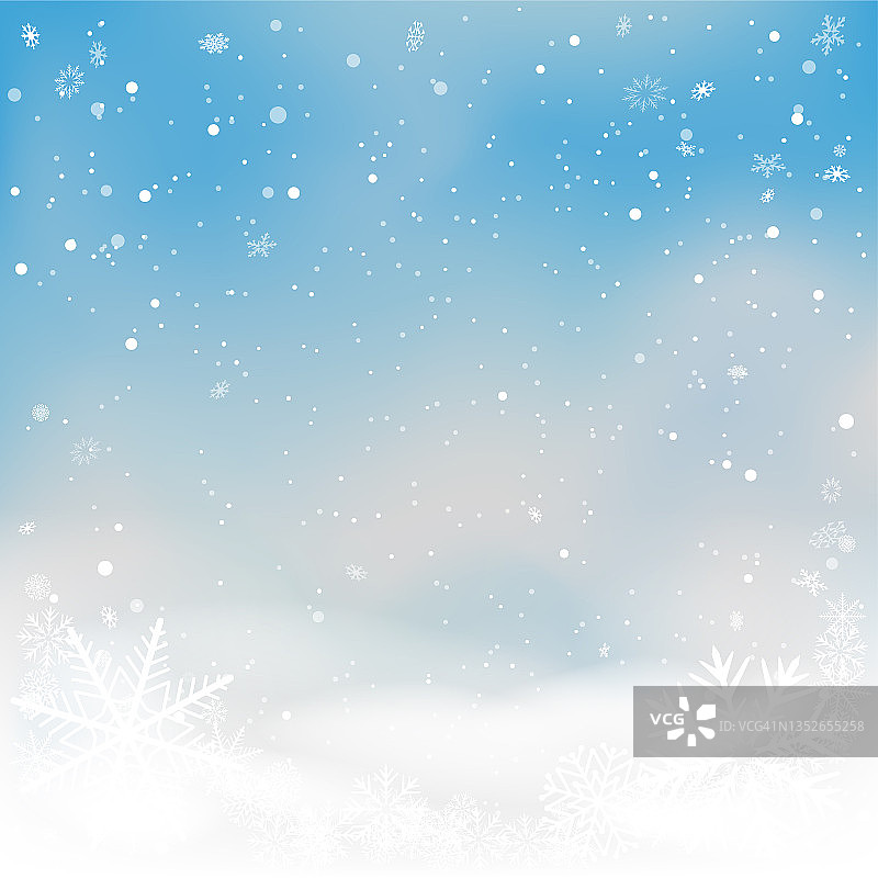 圣诞节天空云下雪冬天的背景图片素材