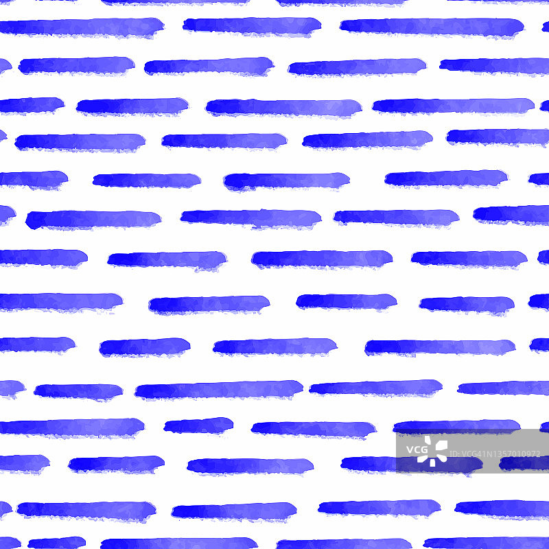 水彩海军蓝笔触无缝图案。抽象背景，设计元素。沿海的概念。向量瓷砖，里斯本阿拉伯几何马赛克，地中海无缝装饰。图片素材