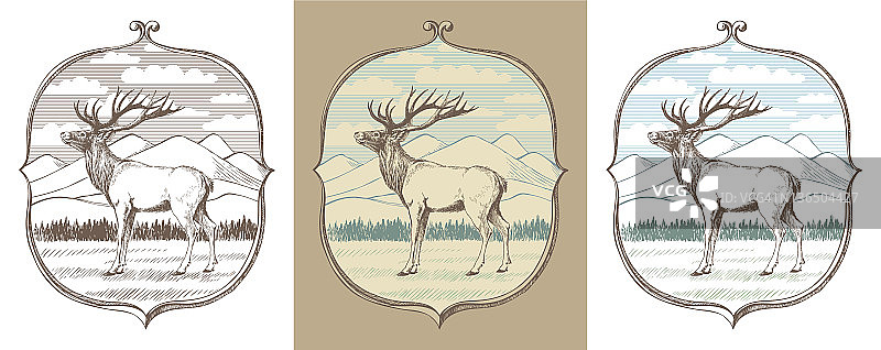 鹿的象征图片素材