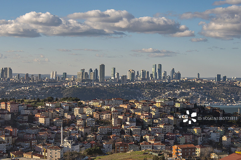 土耳其的伊斯坦布尔天际线图片素材