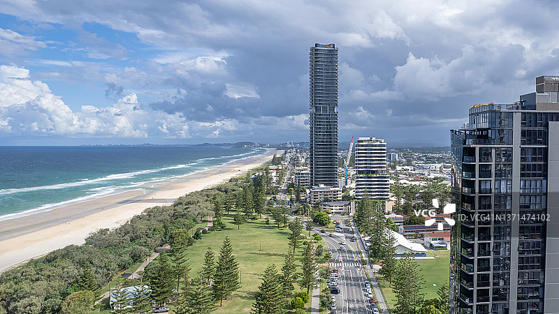 澳大利亚昆士兰黄金海岸的高架景观图片素材