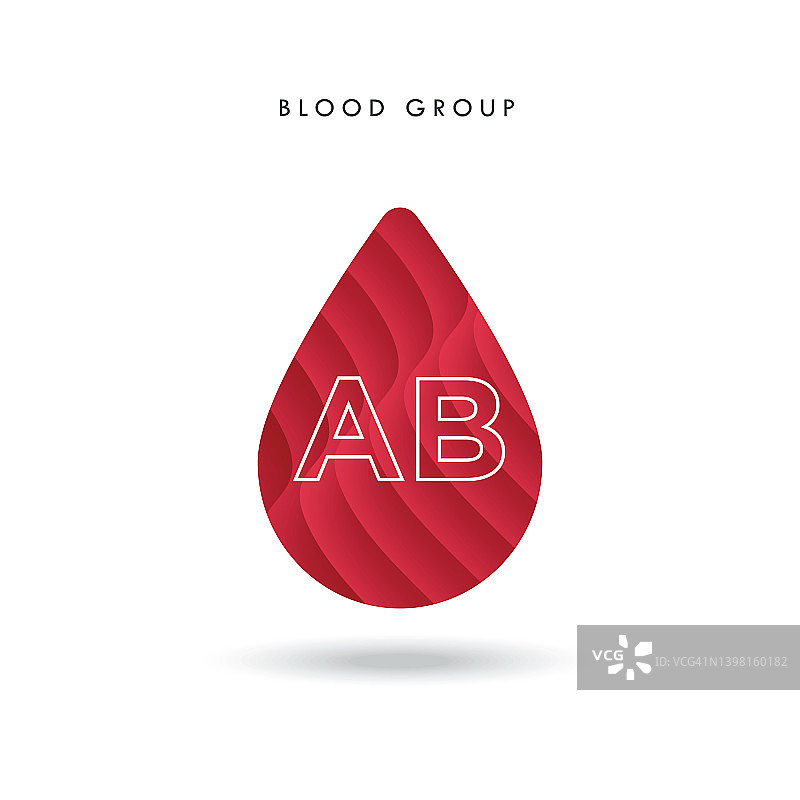血型矢量插图-血滴股票插图图片素材