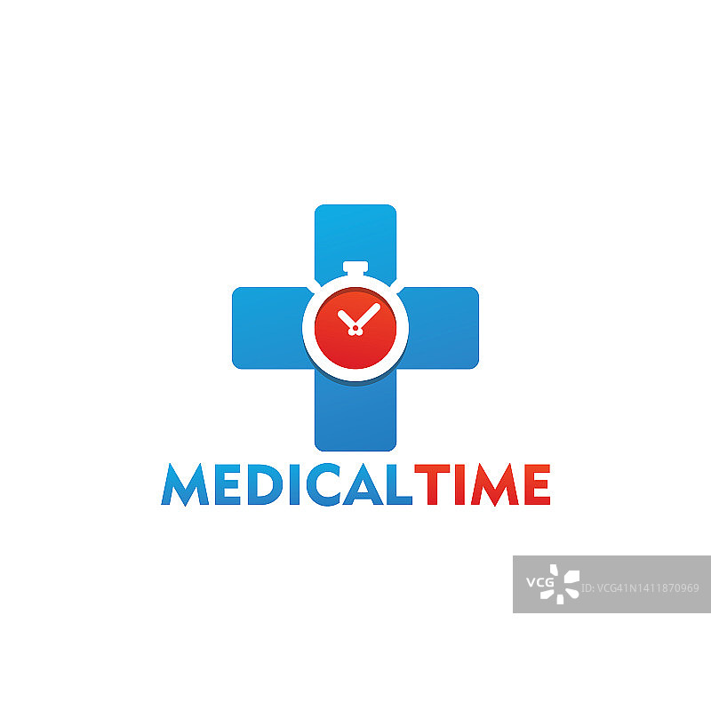 医疗时间标志模板设计图片素材