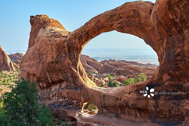 天然岩石拱门，拱门国家公园，美国图片素材