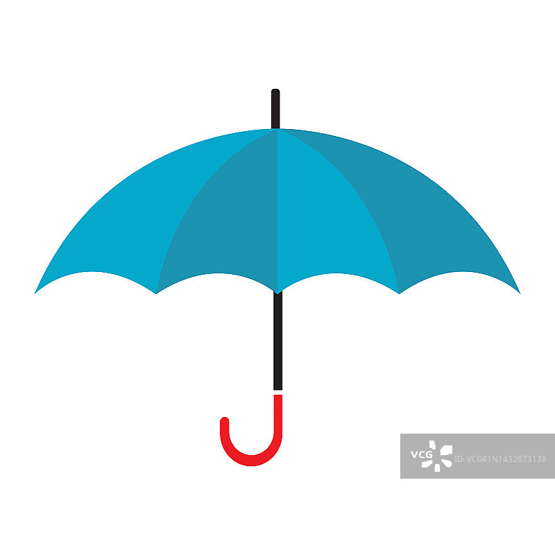 雨伞图标矢量插图模板设计图片素材