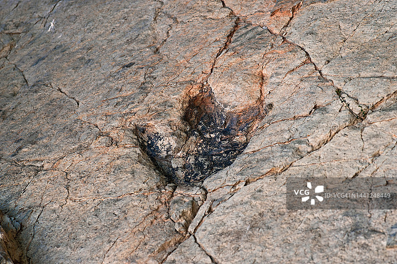 恐龙足迹化石。拉里奥哈，西班牙图片素材